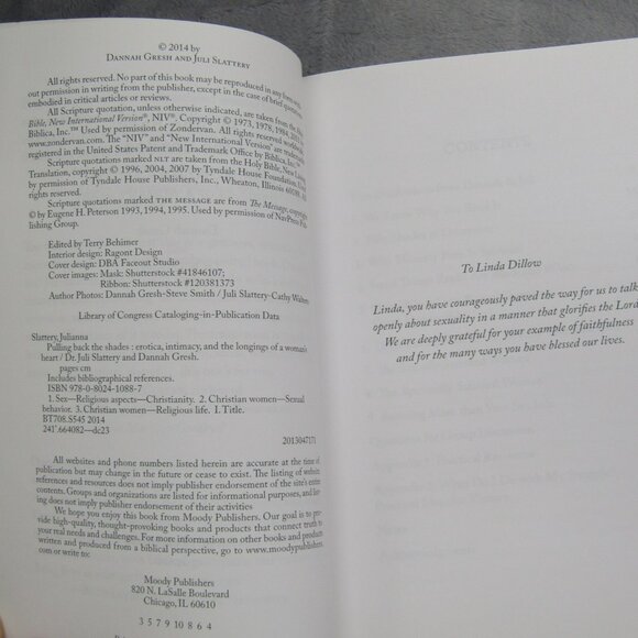 Pulling Back The Shades By Dannah Gresh & Dr. Juli Slattery Papercover Book - Picture 3 of 6